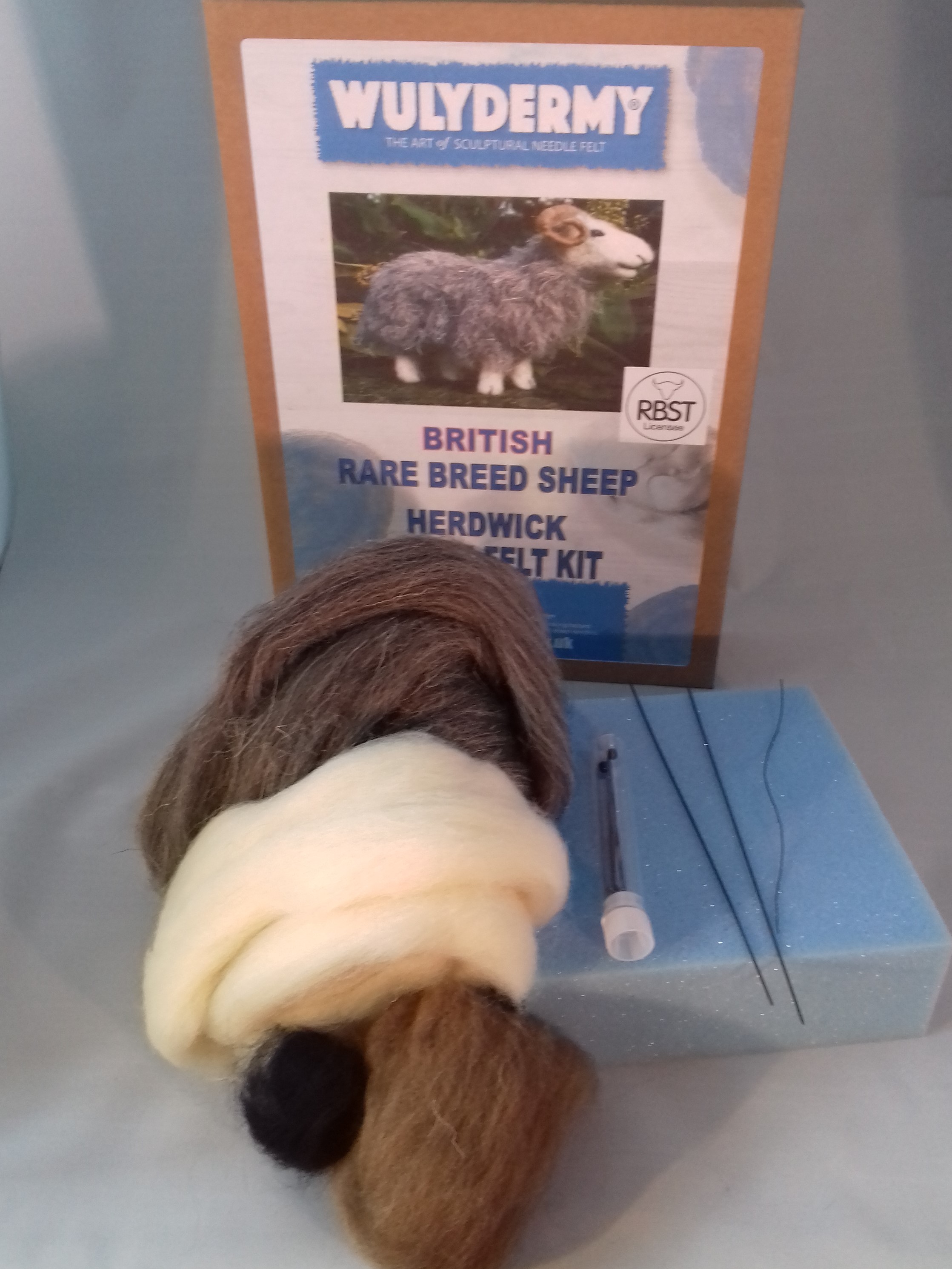 Herdwick Needle Felt Kit British Rare Breed Wool