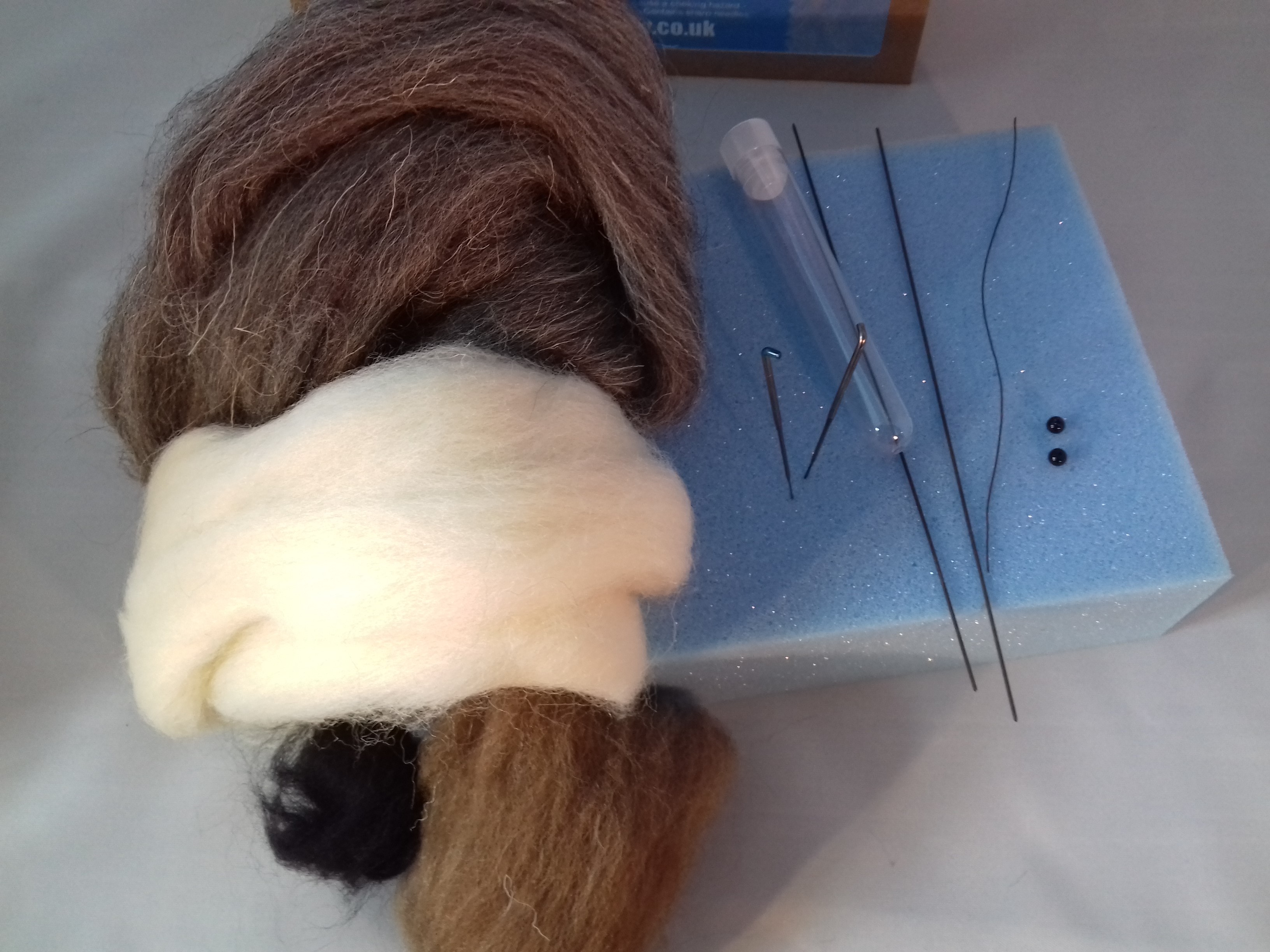 WULYDERMY Needle Felt Starter Kit British Rare Breed Wool