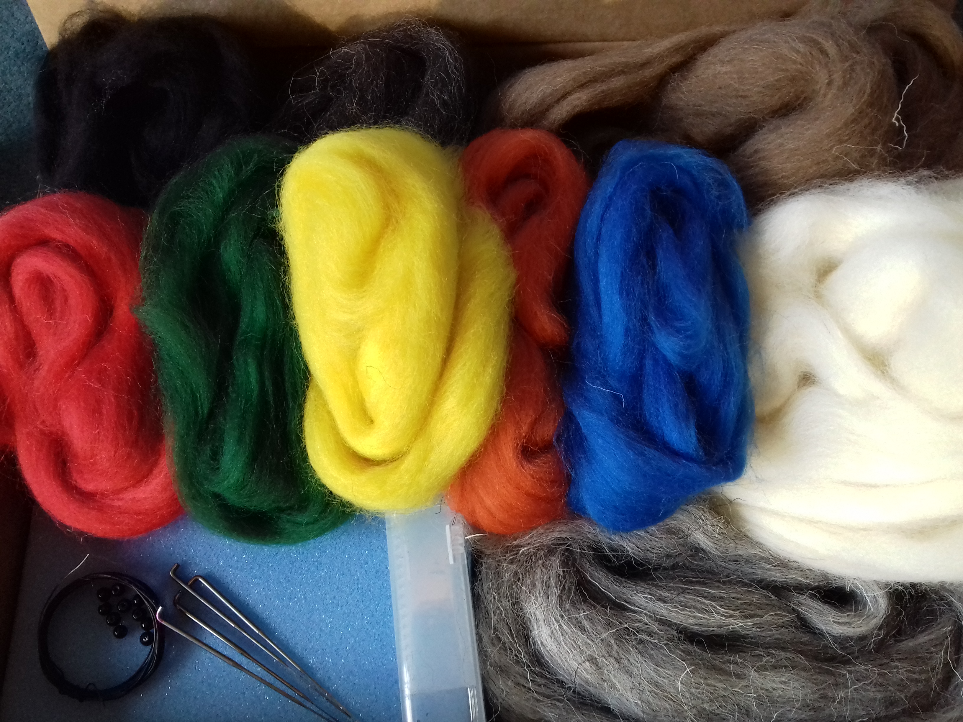 Needle Felt Starter kit British Rare Breed & British Wool wulydermy